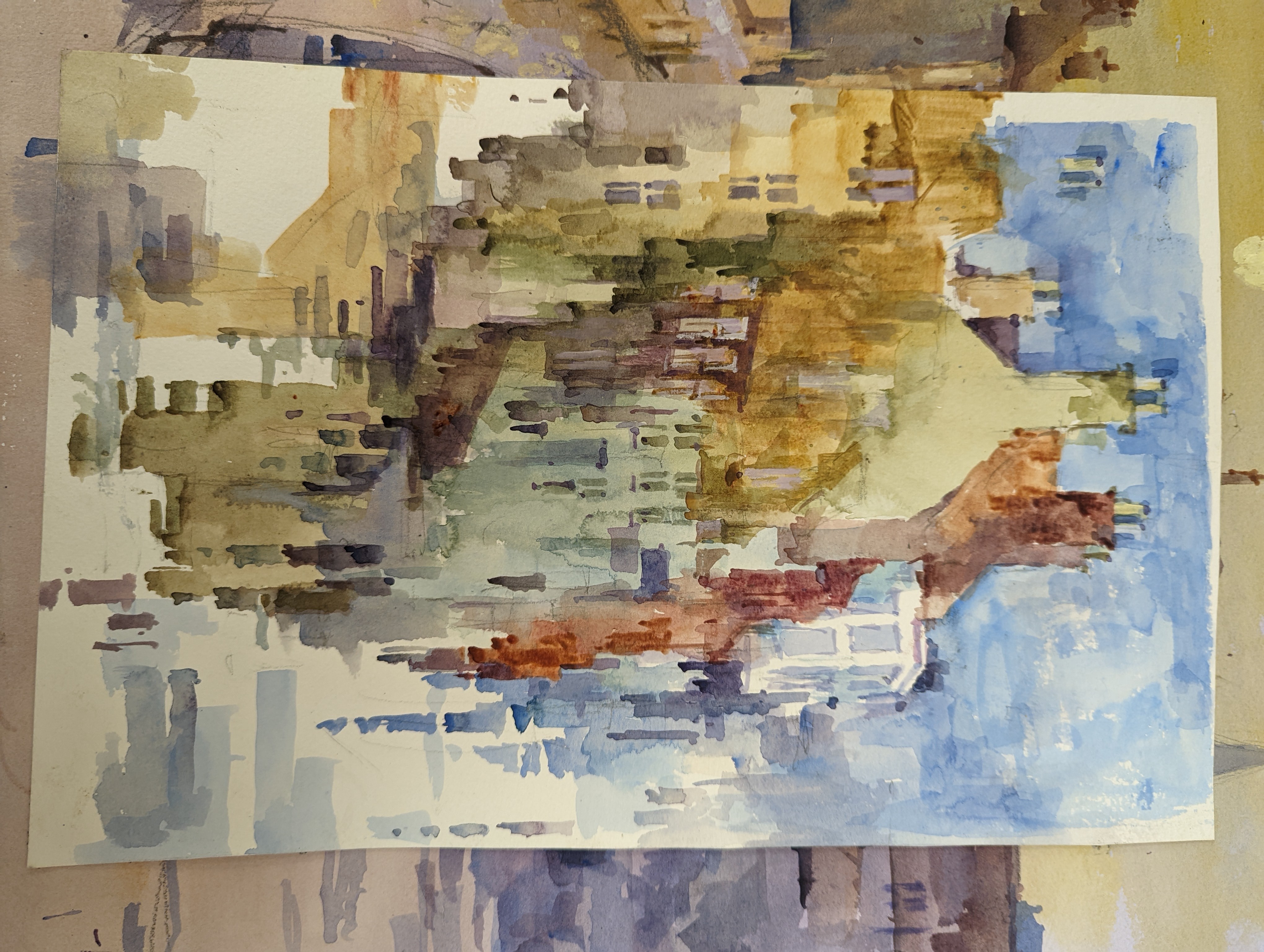 Michael Cadman (1920-2010), a group of assorted watercolours, mostly topographical scenes c.1995 to 2003, largest 46 x 61cm, one framed, the others unframed